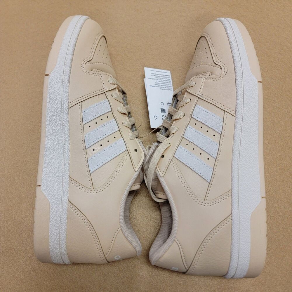 adidas Break Start Low Sneakers Bright Tan White Stripes Womens size 9 Shoes. - Picture 7 of 12